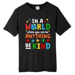 Autism Kindness Inspirational Be Kind Awareness Cute Gift Tall Fusion ChromaSoft Performance T-Shirt