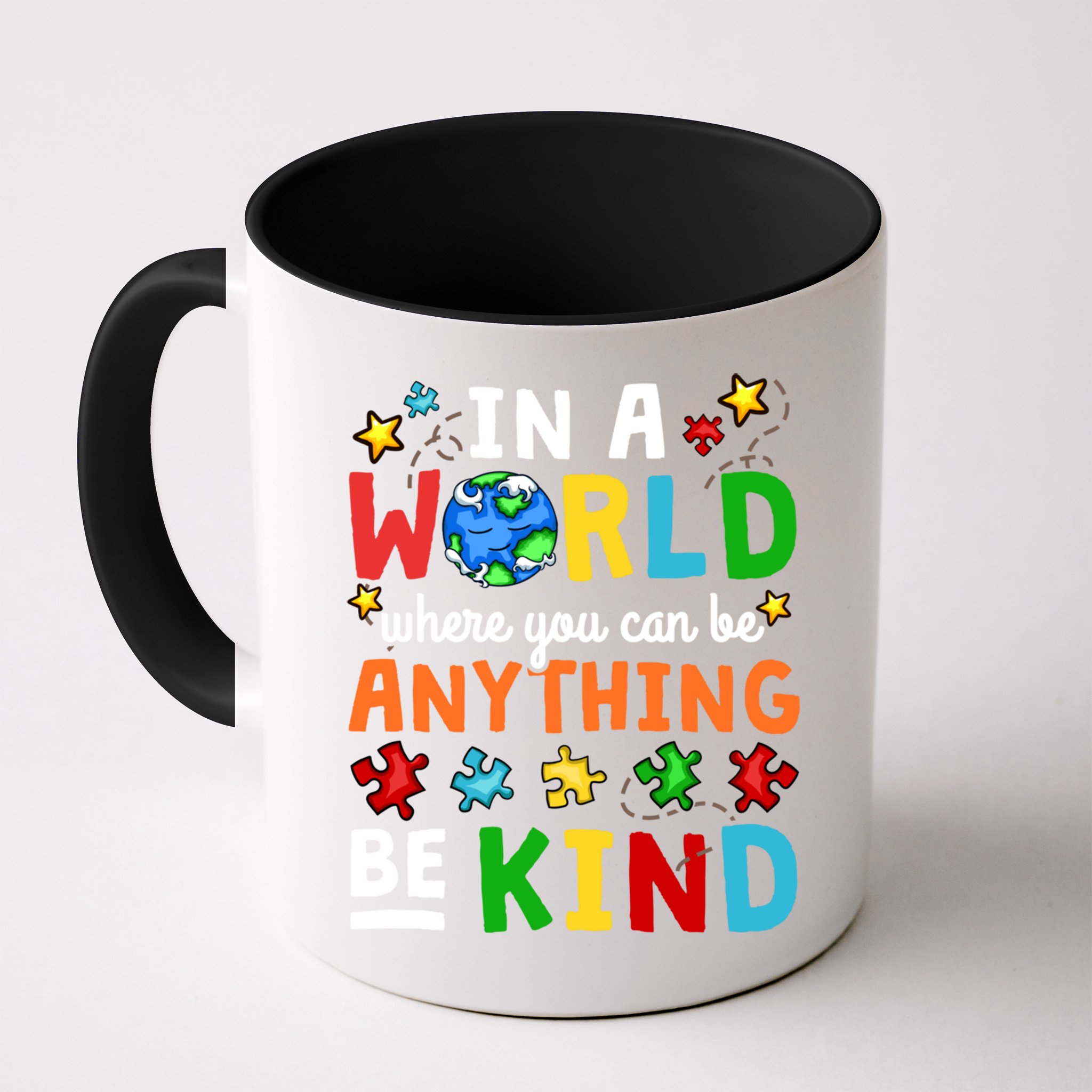 Autism Kindness Inspirational Be Kind Awareness Cute Gift Mug