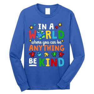 Autism Kindness Inspirational Be Kind Awareness Cute Gift Long Sleeve Shirt