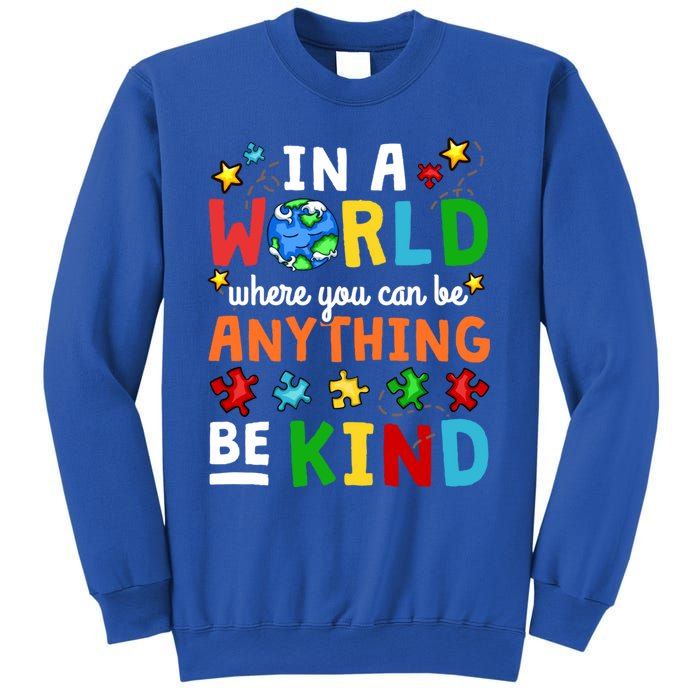 Autism Kindness Inspirational Be Kind Awareness Cute Gift Sweatshirt