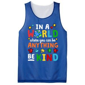 Autism Kindness Inspirational Be Kind Awareness Cute Gift Mesh Reversible Basketball Jersey Tank