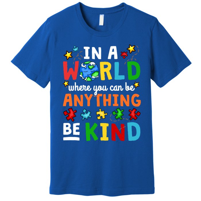 Autism Kindness Inspirational Be Kind Awareness Cute Gift Premium T-Shirt