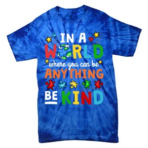 Autism Kindness Inspirational Be Kind Awareness Cute Gift Tie-Dye T-Shirt