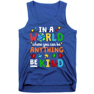 Autism Kindness Inspirational Be Kind Awareness Cute Gift Tank Top