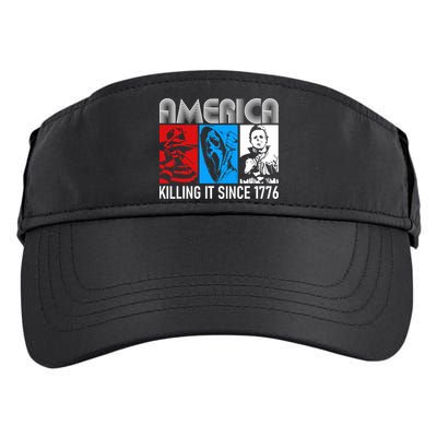 America Killing It Since 1776 Horror The Red White And Blue Adult Drive Performance Visor