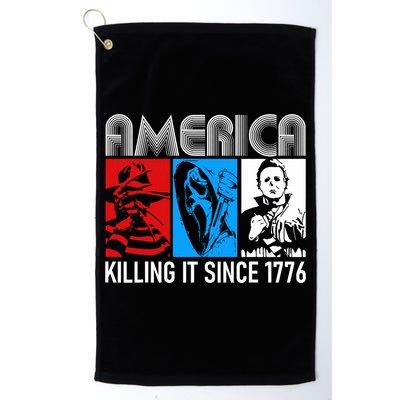 America Killing It Since 1776 Horror The Red White And Blue Golf Towel
