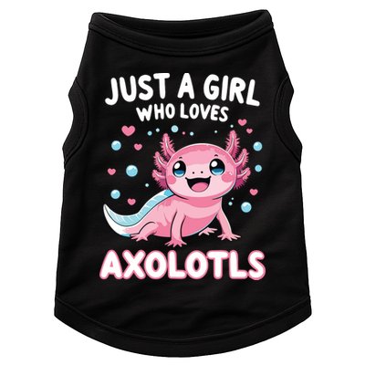 Axolotl Kawaii Just A Girl Who Loves Axolotls Doggie Tank