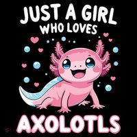 Axolotl Kawaii Just A Girl Who Loves Axolotls Sustainable Bucket Hat
