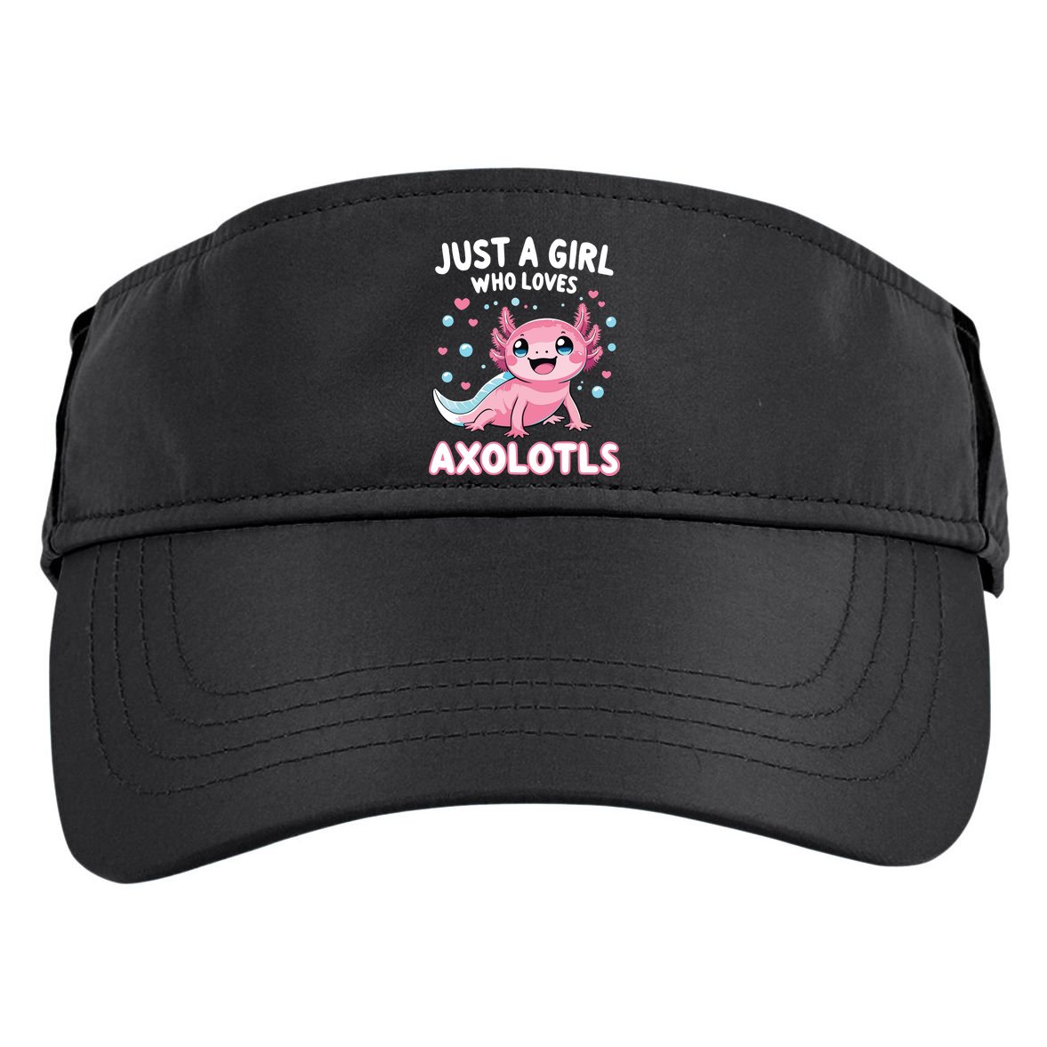 Axolotl Kawaii Just A Girl Who Loves Axolotls Adult Drive Performance Visor