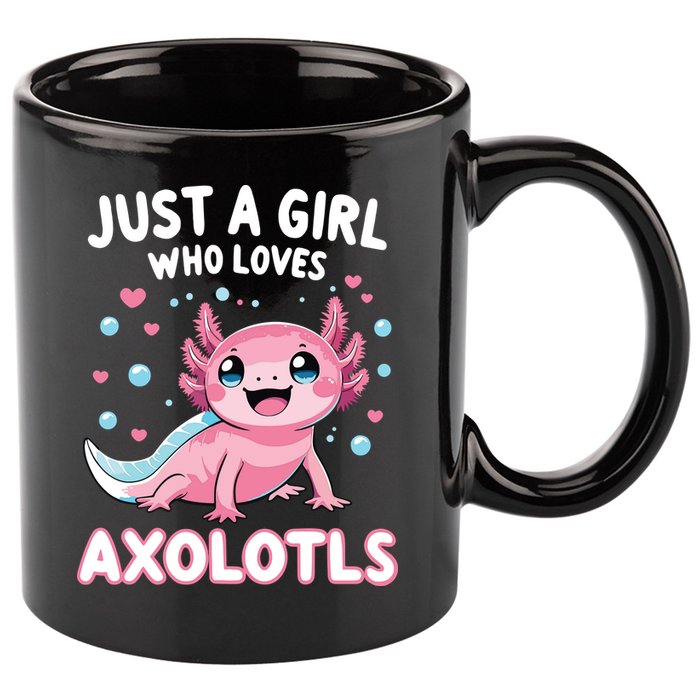 Axolotl Kawaii Just A Girl Who Loves Axolotls 11oz C Handle Ceramic Mug