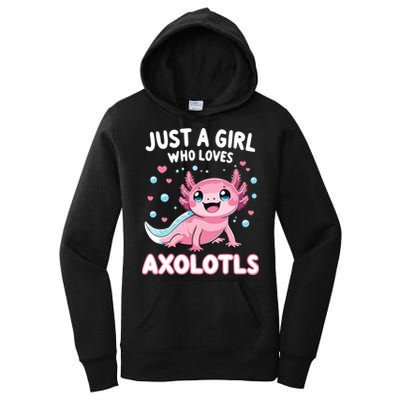 Axolotl Kawaii Just A Girl Who Loves Axolotls Women's Pullover Hoodie