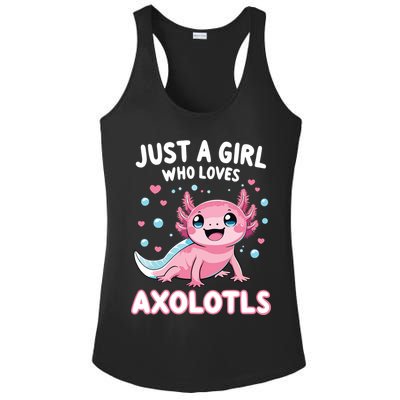 Axolotl Kawaii Just A Girl Who Loves Axolotls Ladies PosiCharge Competitor Racerback Tank