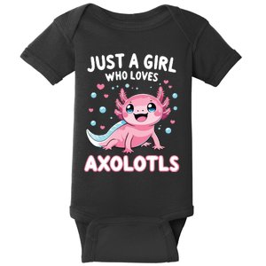 Axolotl Kawaii Just A Girl Who Loves Axolotls Baby Bodysuit