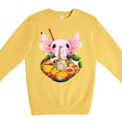 Axolotl Kawaii Japanese Food Premium Crewneck Sweatshirt