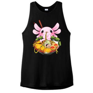 Axolotl Kawaii Japanese Food Ladies PosiCharge Tri-Blend Wicking Tank