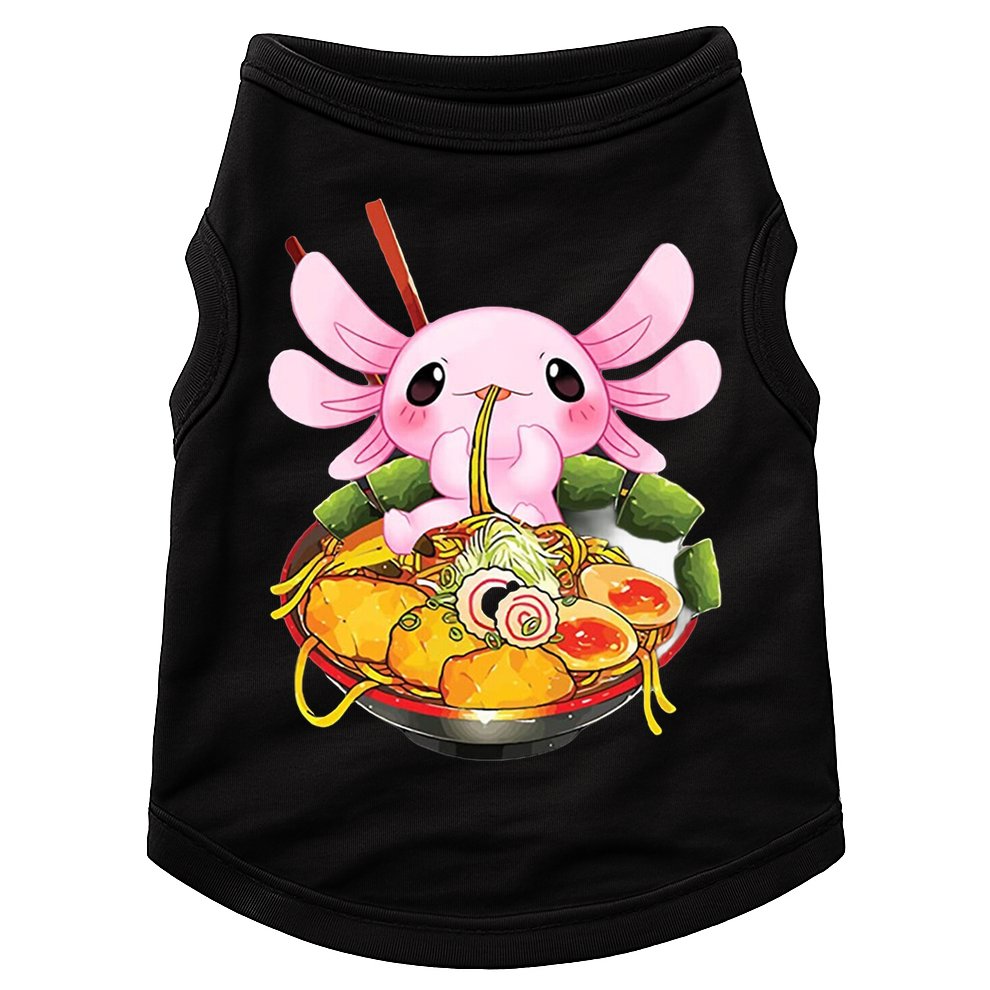 Axolotl Kawaii Japanese Food Doggie Tank