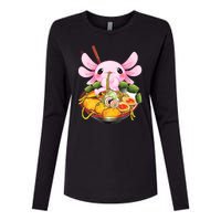 Axolotl Kawaii Japanese Food Womens Cotton Relaxed Long Sleeve T-Shirt