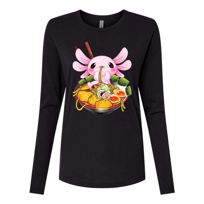 Axolotl Kawaii Japanese Food Womens Cotton Relaxed Long Sleeve T-Shirt