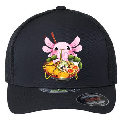 Axolotl Kawaii Japanese Food Flexfit Unipanel Trucker Cap