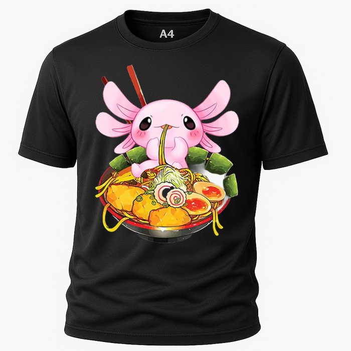 Axolotl Kawaii Japanese Food Cooling Performance Crew T-Shirt