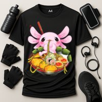 Axolotl Kawaii Japanese Food Cooling Performance Crew T-Shirt