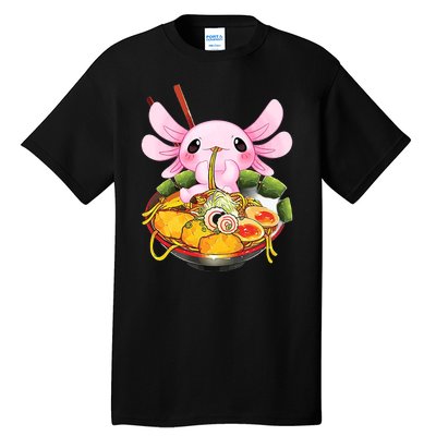 Axolotl Kawaii Japanese Food Tall T-Shirt