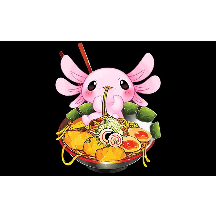 Axolotl Kawaii Japanese Food Bumper Sticker