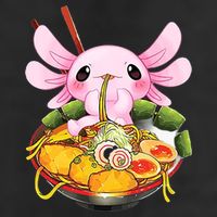 Axolotl Kawaii Japanese Food Adult Drive Performance Visor