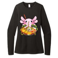 Axolotl Kawaii Japanese Food Womens CVC Long Sleeve Shirt