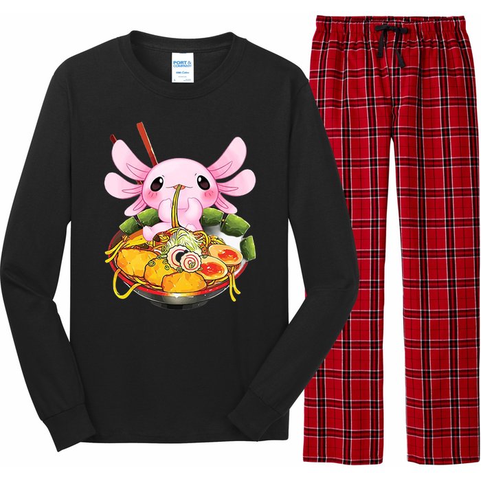 Axolotl Kawaii Japanese Food Long Sleeve Pajama Set