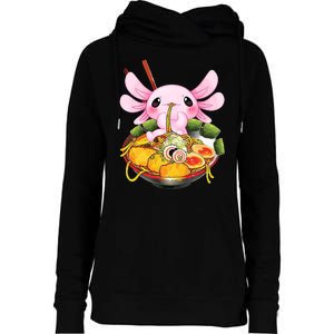 Axolotl Kawaii Japanese Food Womens Funnel Neck Pullover Hood