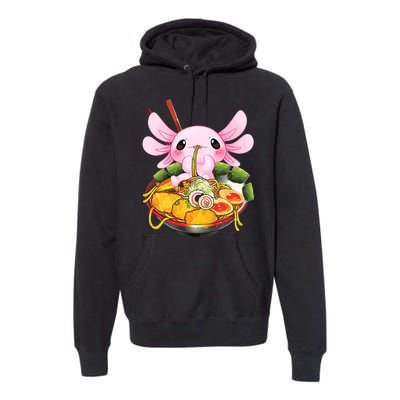 Axolotl Kawaii Japanese Food Premium Hoodie