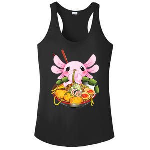 Axolotl Kawaii Japanese Food Ladies PosiCharge Competitor Racerback Tank