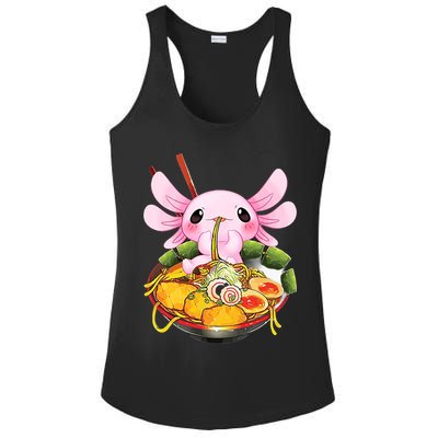 Axolotl Kawaii Japanese Food Ladies PosiCharge Competitor Racerback Tank