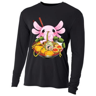 Axolotl Kawaii Japanese Food Cooling Performance Long Sleeve Crew