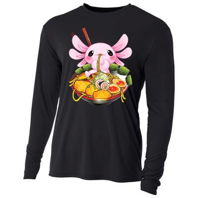 Axolotl Kawaii Japanese Food Cooling Performance Long Sleeve Crew