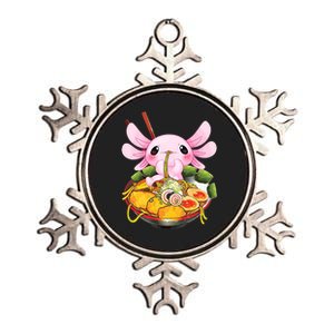 Axolotl Kawaii Japanese Food Metallic Star Ornament