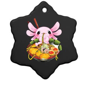 Axolotl Kawaii Japanese Food Ceramic Star Ornament