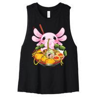 Axolotl Kawaii Japanese Food Women's Racerback Cropped Tank