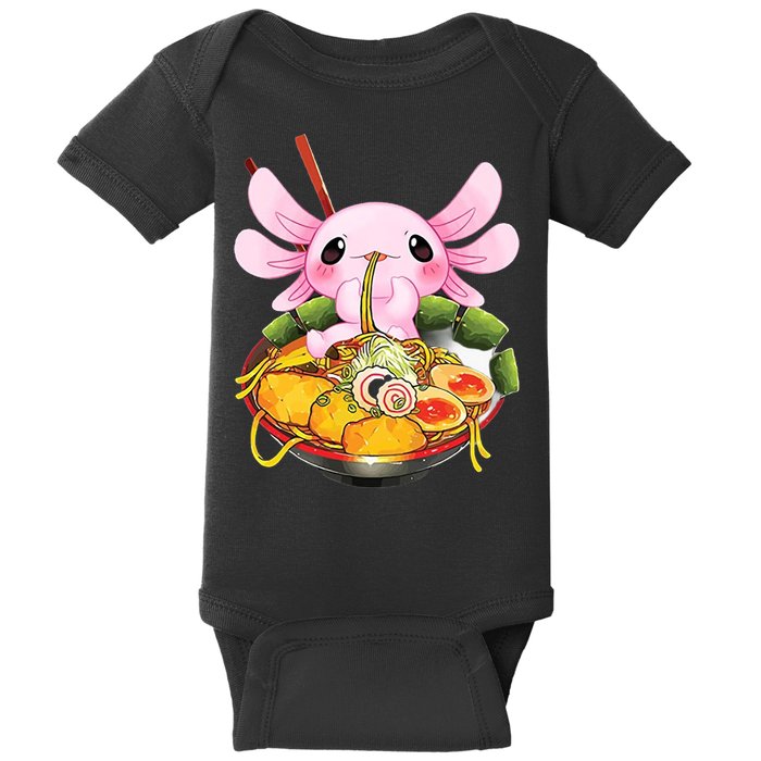 Axolotl Kawaii Japanese Food Baby Bodysuit