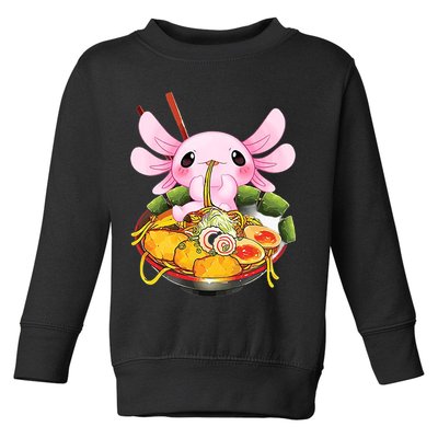 Axolotl Kawaii Japanese Food Toddler Sweatshirt