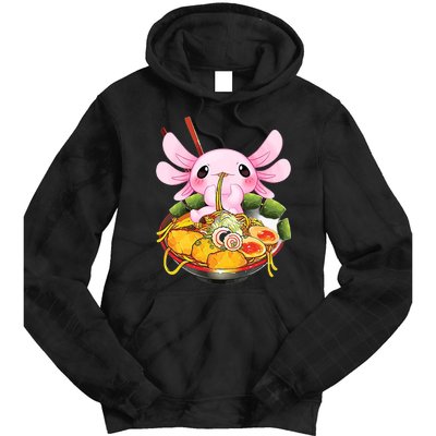 Axolotl Kawaii Japanese Food Tie Dye Hoodie