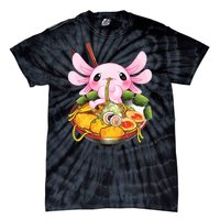 Axolotl Kawaii Japanese Food Tie-Dye T-Shirt