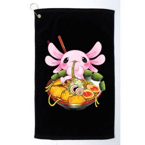 Axolotl Kawaii Japanese Food Platinum Collection Golf Towel