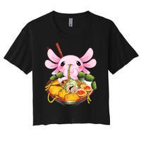 Axolotl Kawaii Japanese Food Women's Crop Top Tee