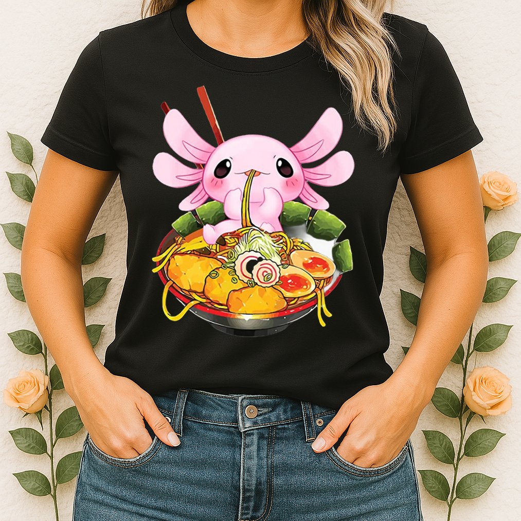 Axolotl Kawaii Japanese Food Womens T-Shirt