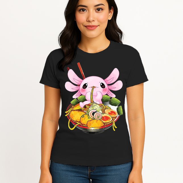 Axolotl Kawaii Japanese Food Womens T-Shirt