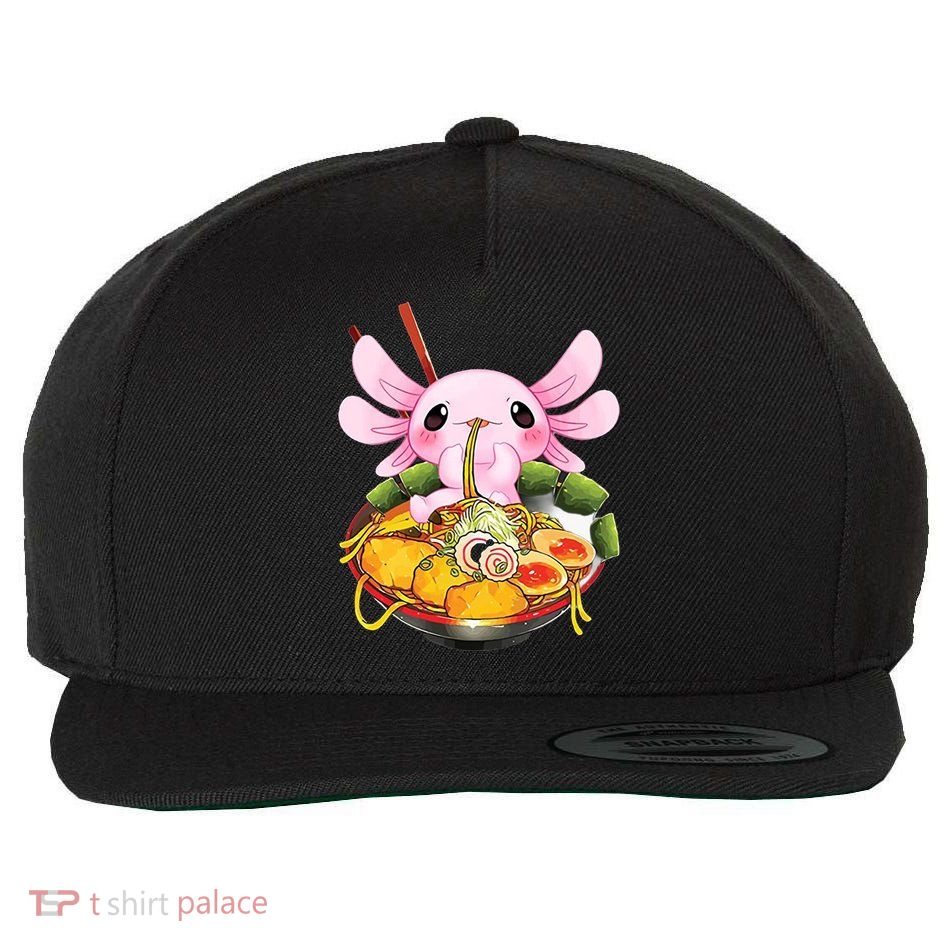 Axolotl Kawaii Japanese Food Wool Snapback Cap