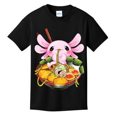 Axolotl Kawaii Japanese Food Kids T-Shirt