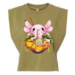 Axolotl Kawaii Japanese Food Garment-Dyed Women's Muscle Tee